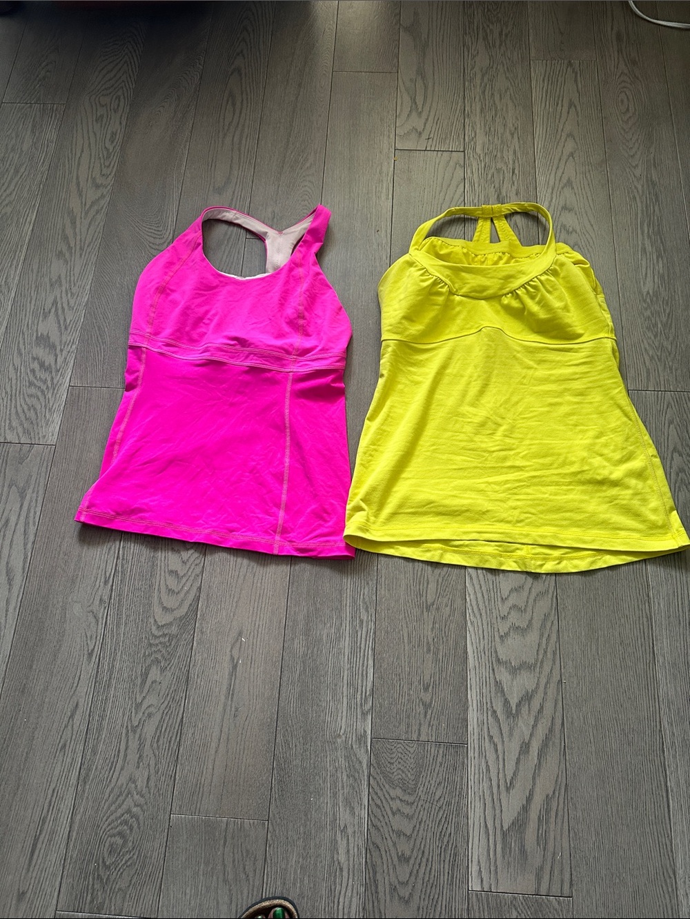 Women’s Neon Pink Racerback exercise Tank